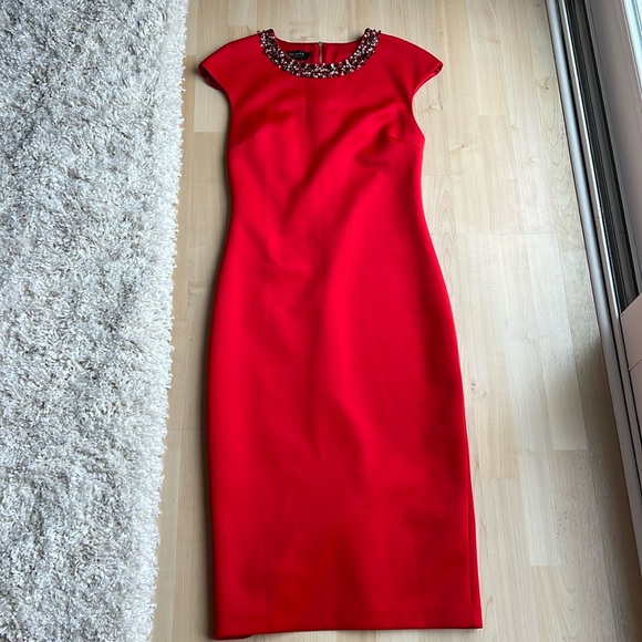 TED BAKER 'Cadyee' high neck bodycon midi dress - Picture 1 of 7